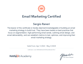 Email Marketing Certified